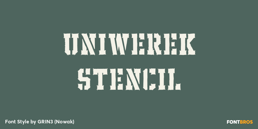 Uniwerek Stencil Poster