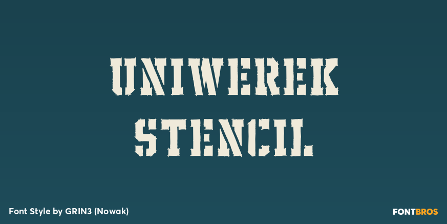 Uniwerek Stencil Poster