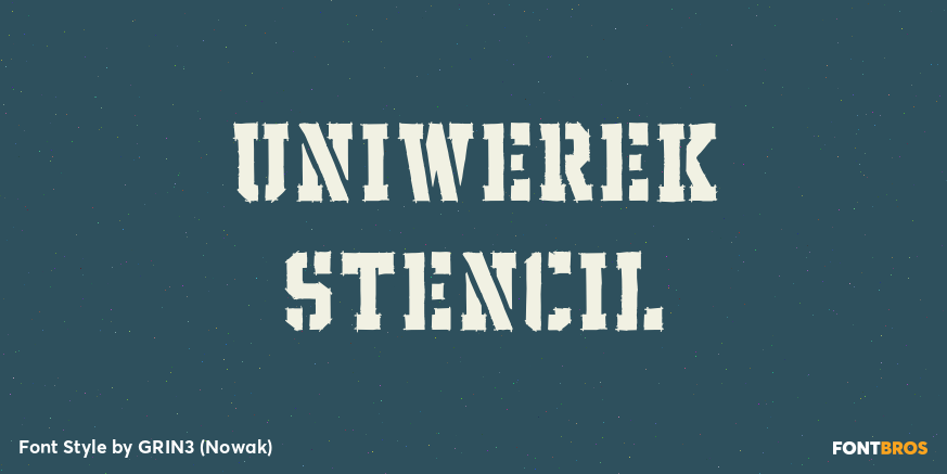 Uniwerek Stencil Poster