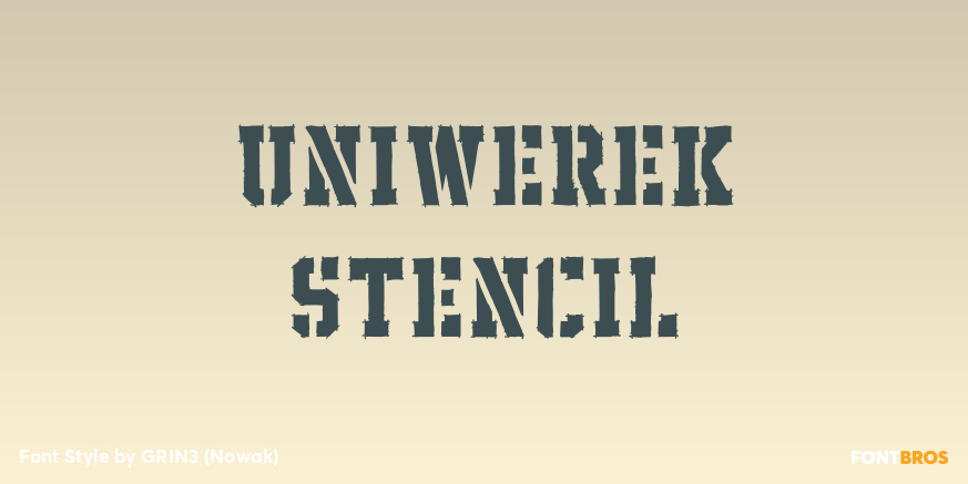 Uniwerek Stencil Poster
