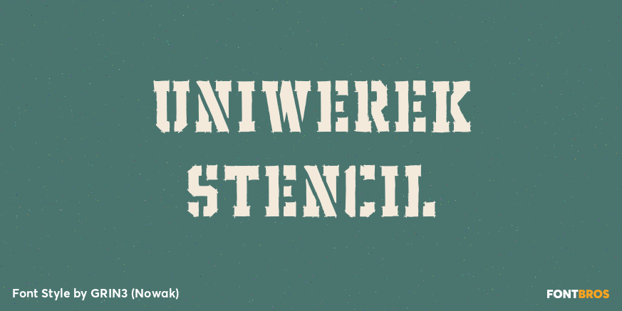 Uniwerek Stencil Poster