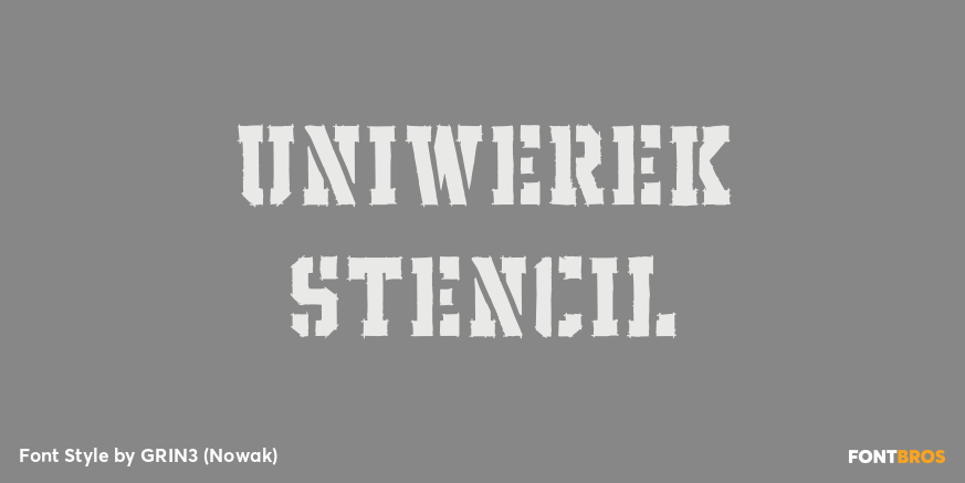 Uniwerek Stencil Poster