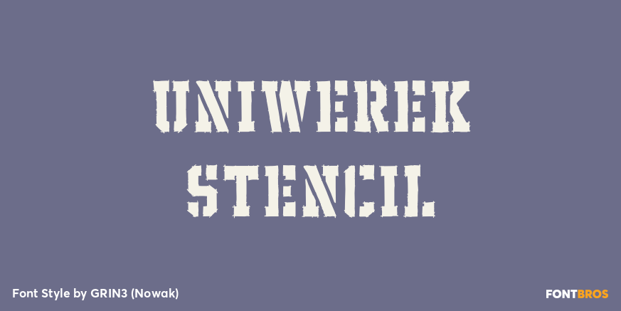 Uniwerek Stencil Poster
