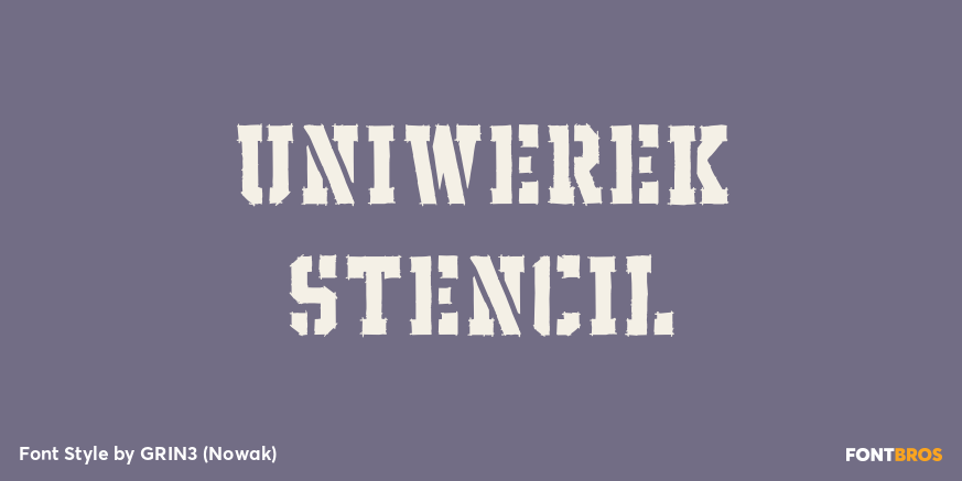 Uniwerek Stencil Poster