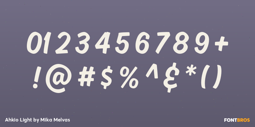 Ahkio Light Font Poster #1