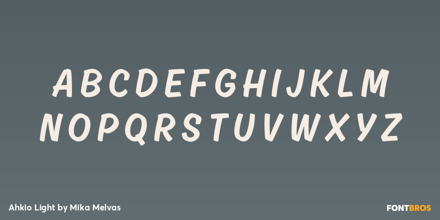 Ahkio Light Font Poster #1