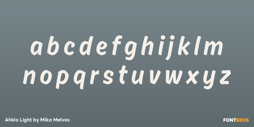 Ahkio Light Font Poster #1