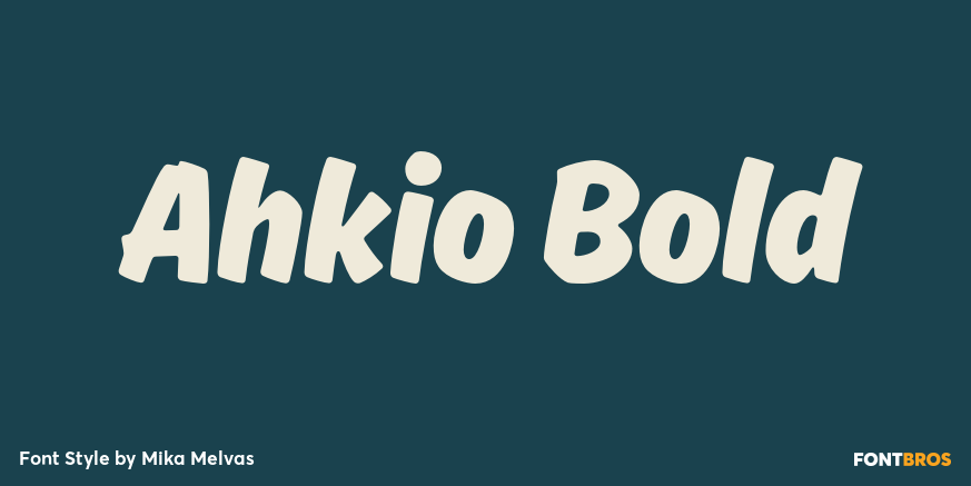 Ahkio Bold Poster