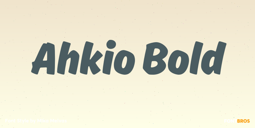 Ahkio Bold Poster