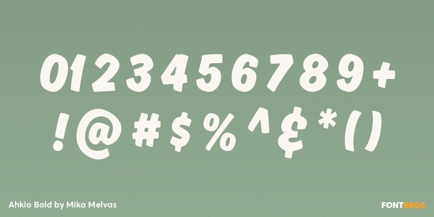 Ahkio Bold Font Poster #1