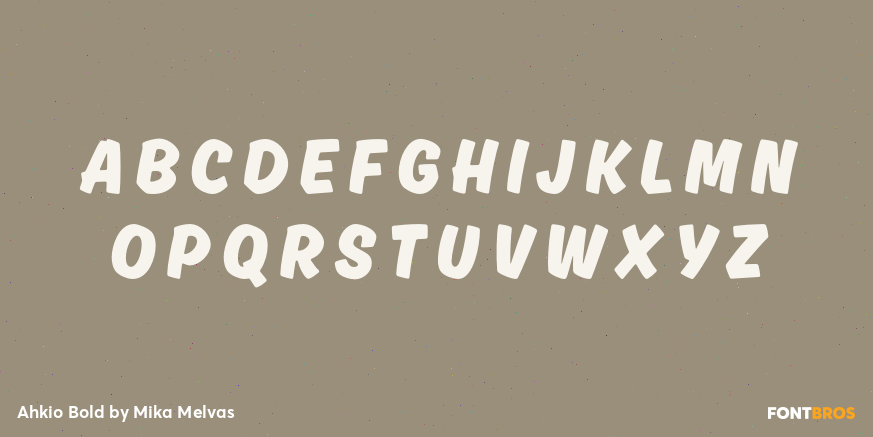 Ahkio Bold Font Poster #2