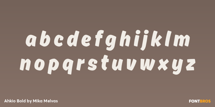 Ahkio Bold Font Poster #3