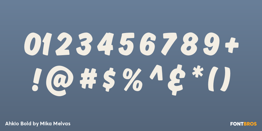 Ahkio Bold Font Poster #4