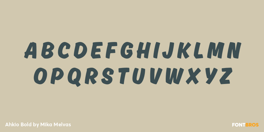 Ahkio Bold Font Poster #1