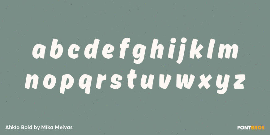 Ahkio Bold Font Poster #1