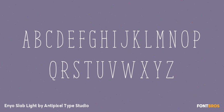 Enyo Slab Light Font Poster #2