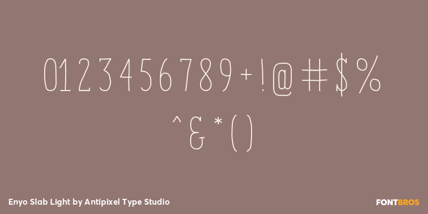 Enyo Slab Light Font Poster #4