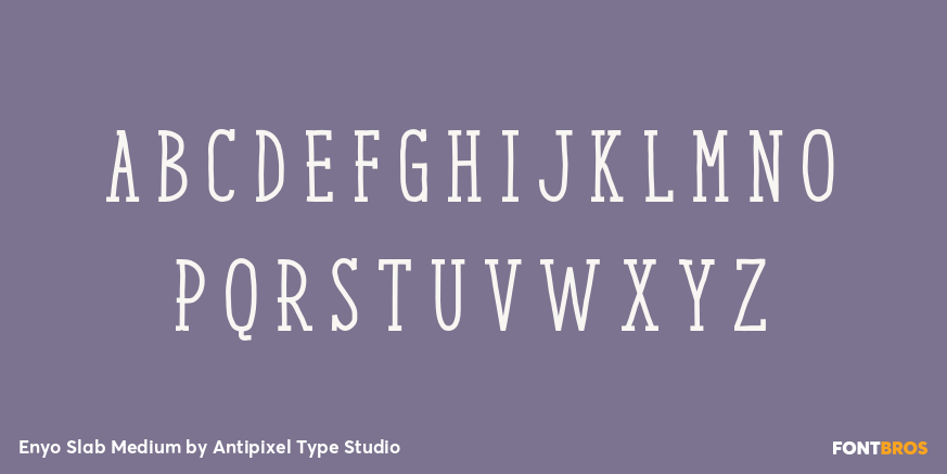 Enyo Slab Medium Font Poster #2