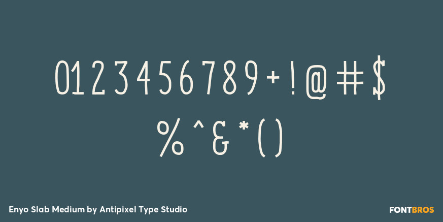 Enyo Slab Medium Font Poster #4