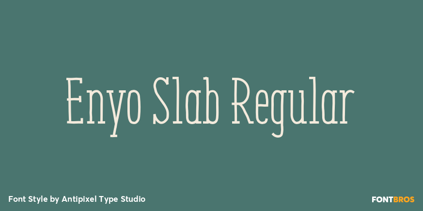 Enyo Slab Regular Poster