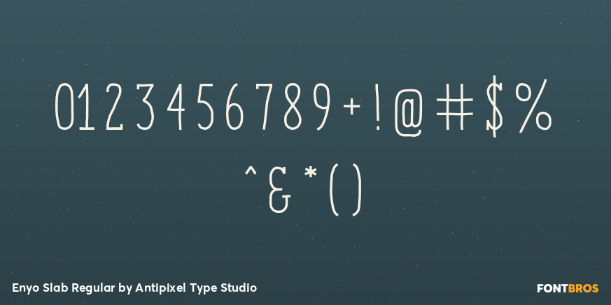 Enyo Slab Regular Font Poster #4