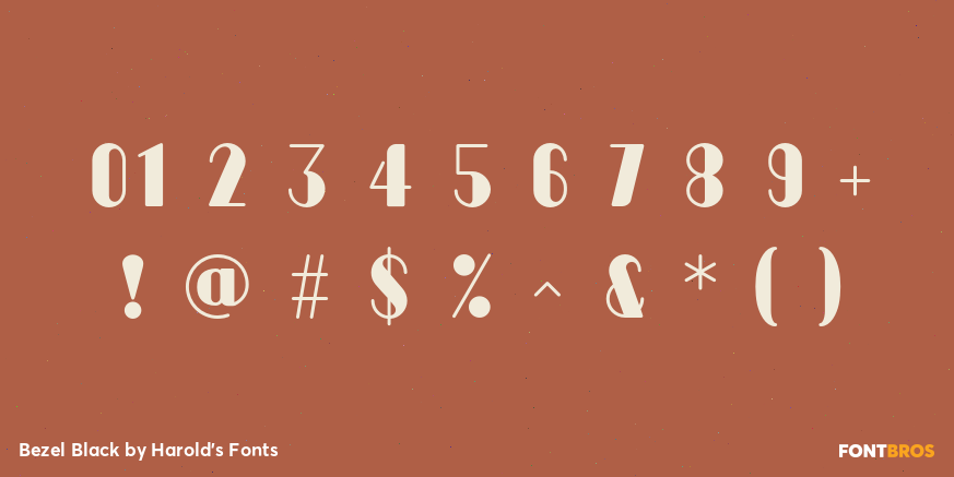 Bezel Black Font Poster #1