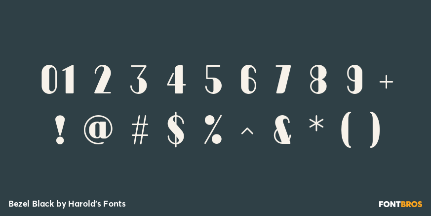 Bezel Black Font Poster #4