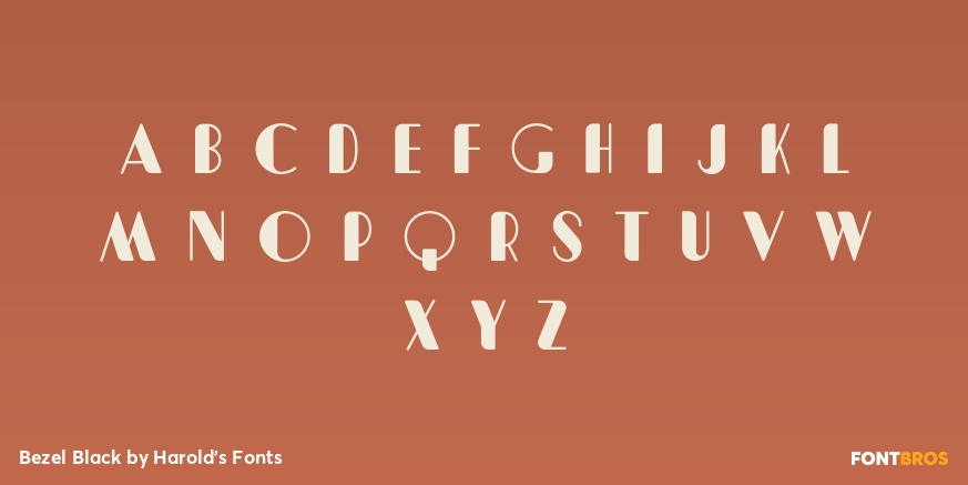 Bezel Black Font Poster #1