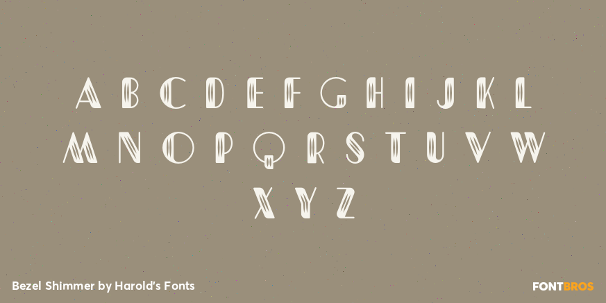 Bezel Shimmer Font Poster #2