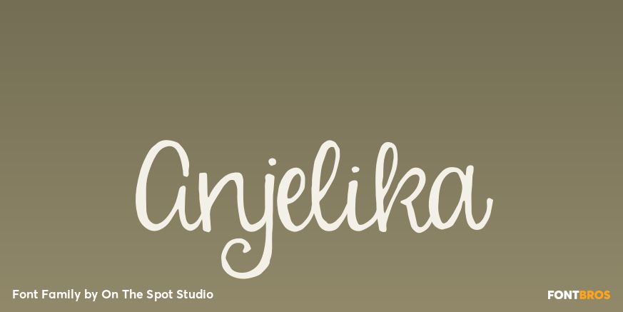 Anjelika Font Family Poster