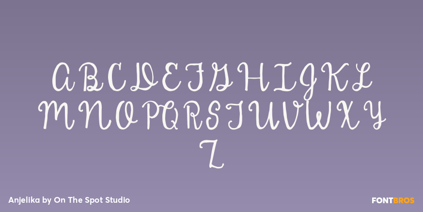 Anjelika Font Poster #2