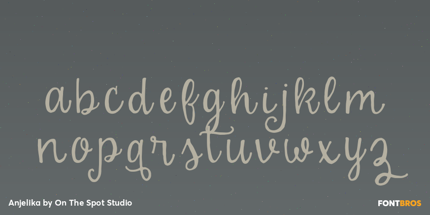 Anjelika Font Poster #3