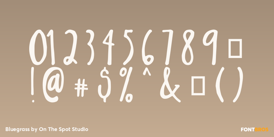 Bluegrass Font Poster #4