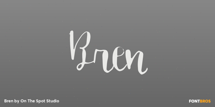 Bren Font Family Poster
