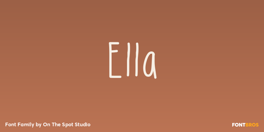 Ella Font Family Poster
