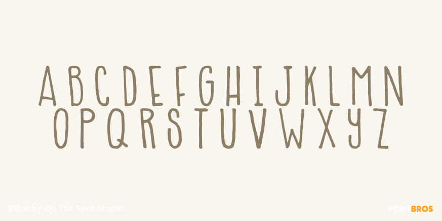 Elliot Font Poster #2