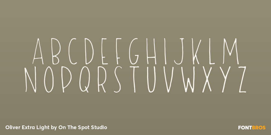 Oliver Extra Light Font Poster #3