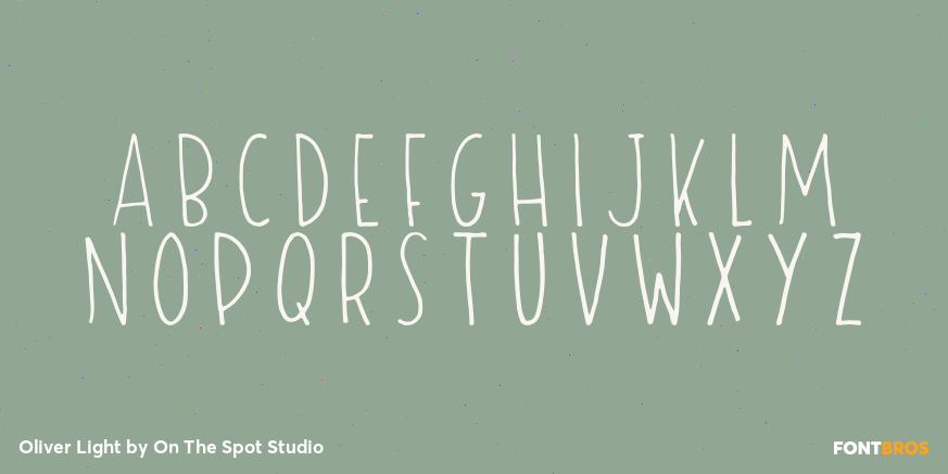 Oliver Light Font Poster #2