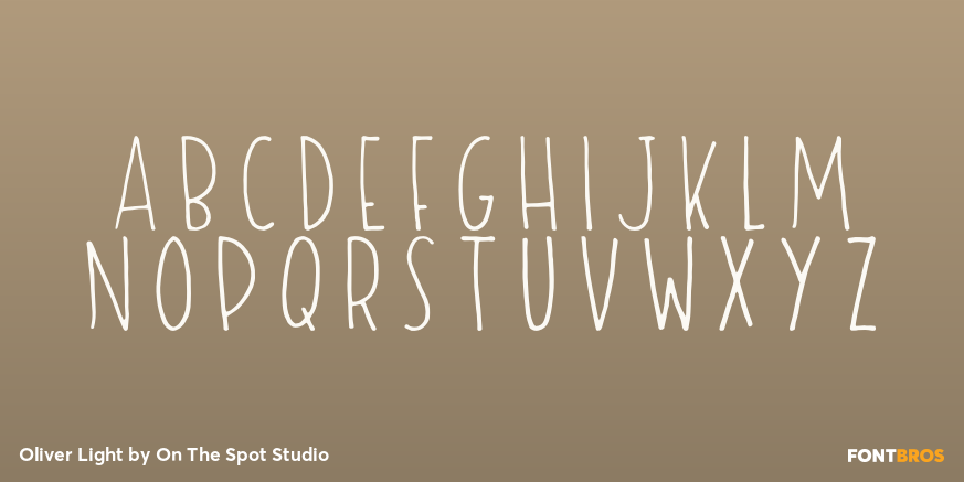 Oliver Light Font Poster #3