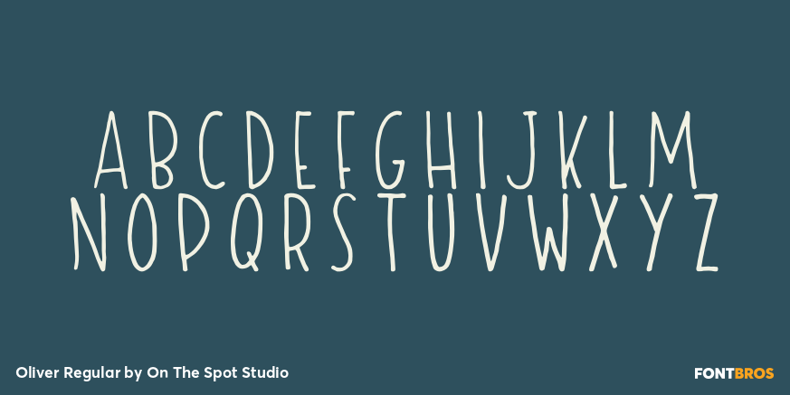 Oliver Regular Font Poster #3