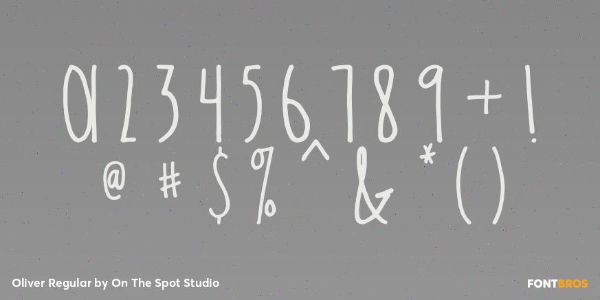 Oliver Regular Font Poster #4