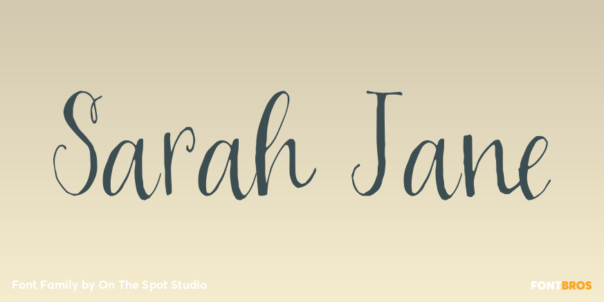 Sarah Jane Font Family