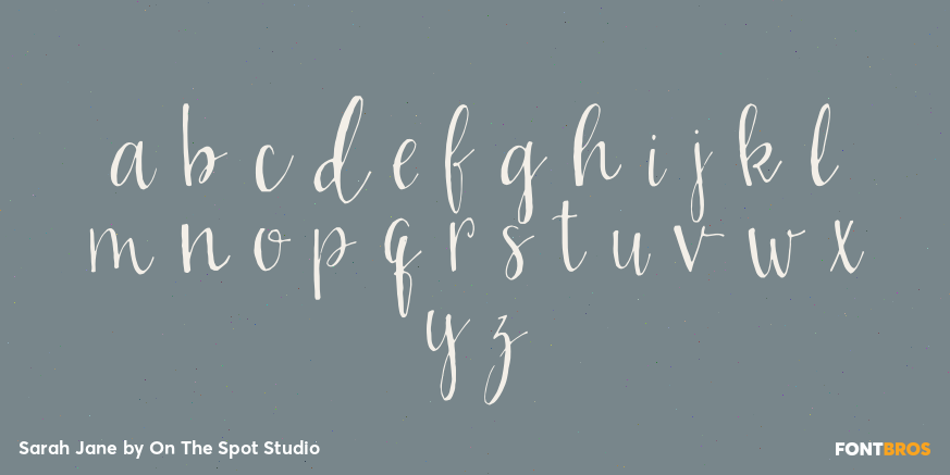 Sarah Jane Font Poster #3