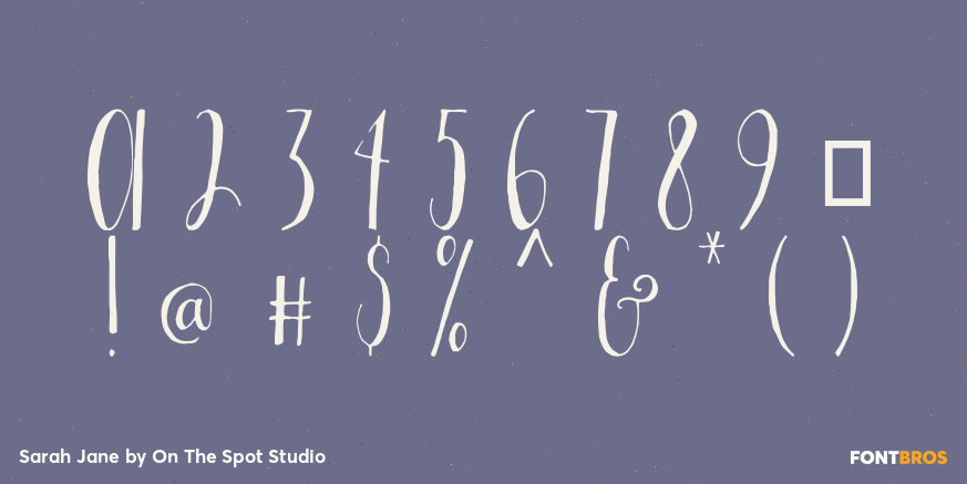 Sarah Jane Font Poster #4