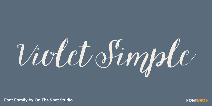 Violet Simple Font Family