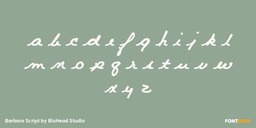 Barbara Script Font Poster #3