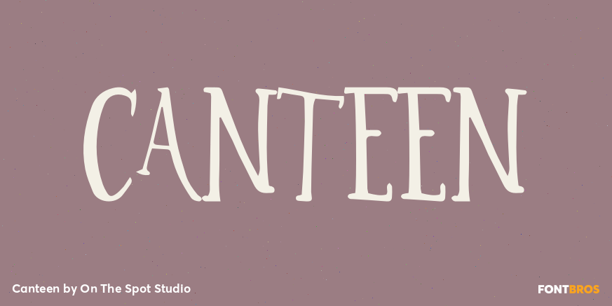 Canteen Font Family Poster