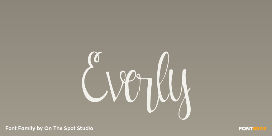 Everly Font Family Poster