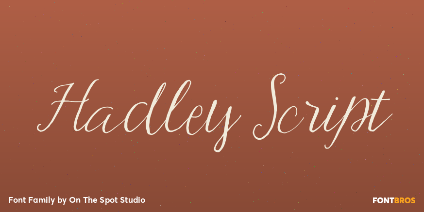 Hadley Script Font Family