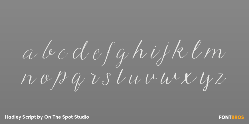Hadley Script Font Poster #3